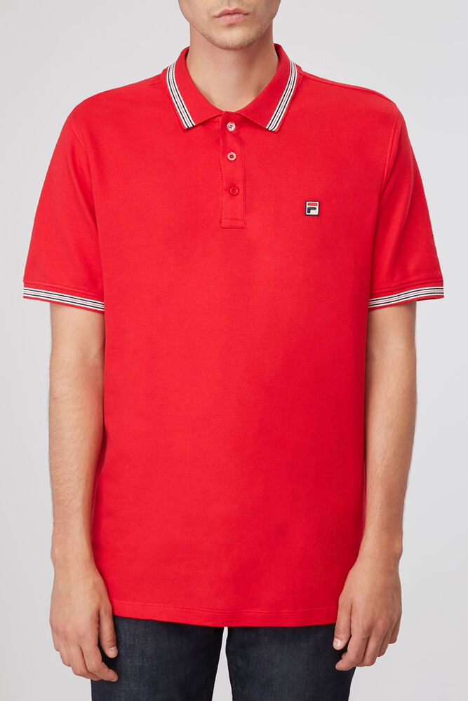 Fila Matcho 3 Polo Red - Mens - 12374AYOC